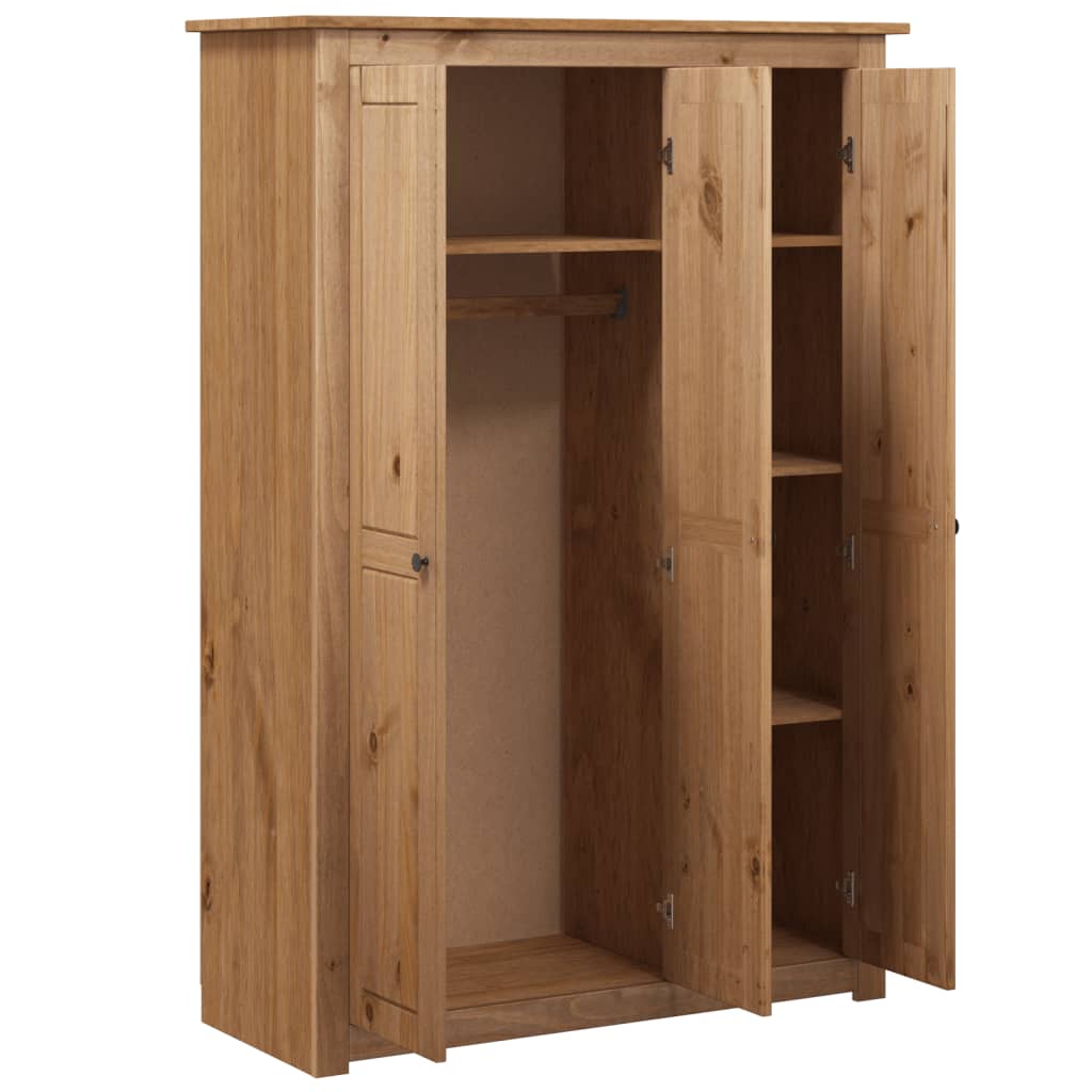 3-door wardrobe, 118 x 50 x 171.5 cm, Panama pine