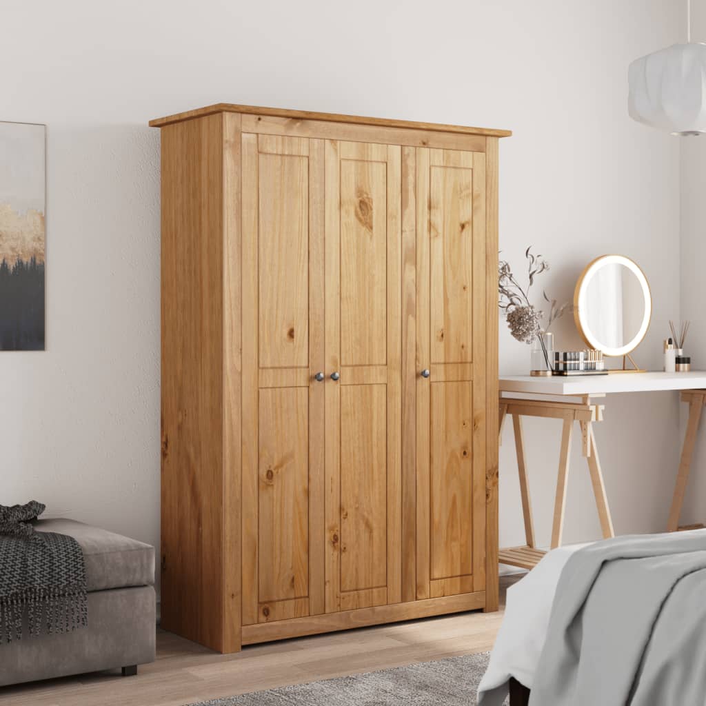 3-door wardrobe, 118 x 50 x 171.5 cm, Panama pine