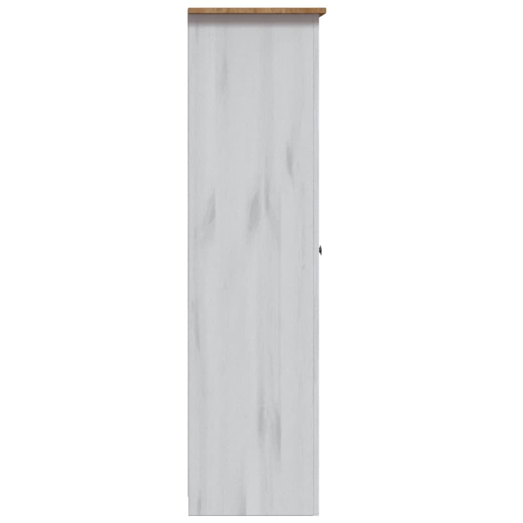 3-door wardrobe, white, 118 x 50 x 171.5 cm, Panama pine