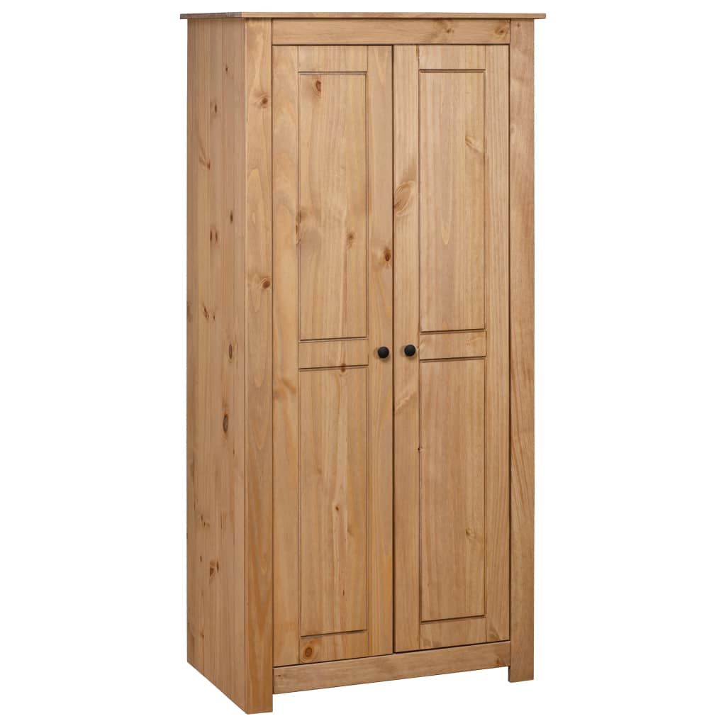 Wardrobe, 80 x 50 x 171.5 cm, solid pine wood, Panama range