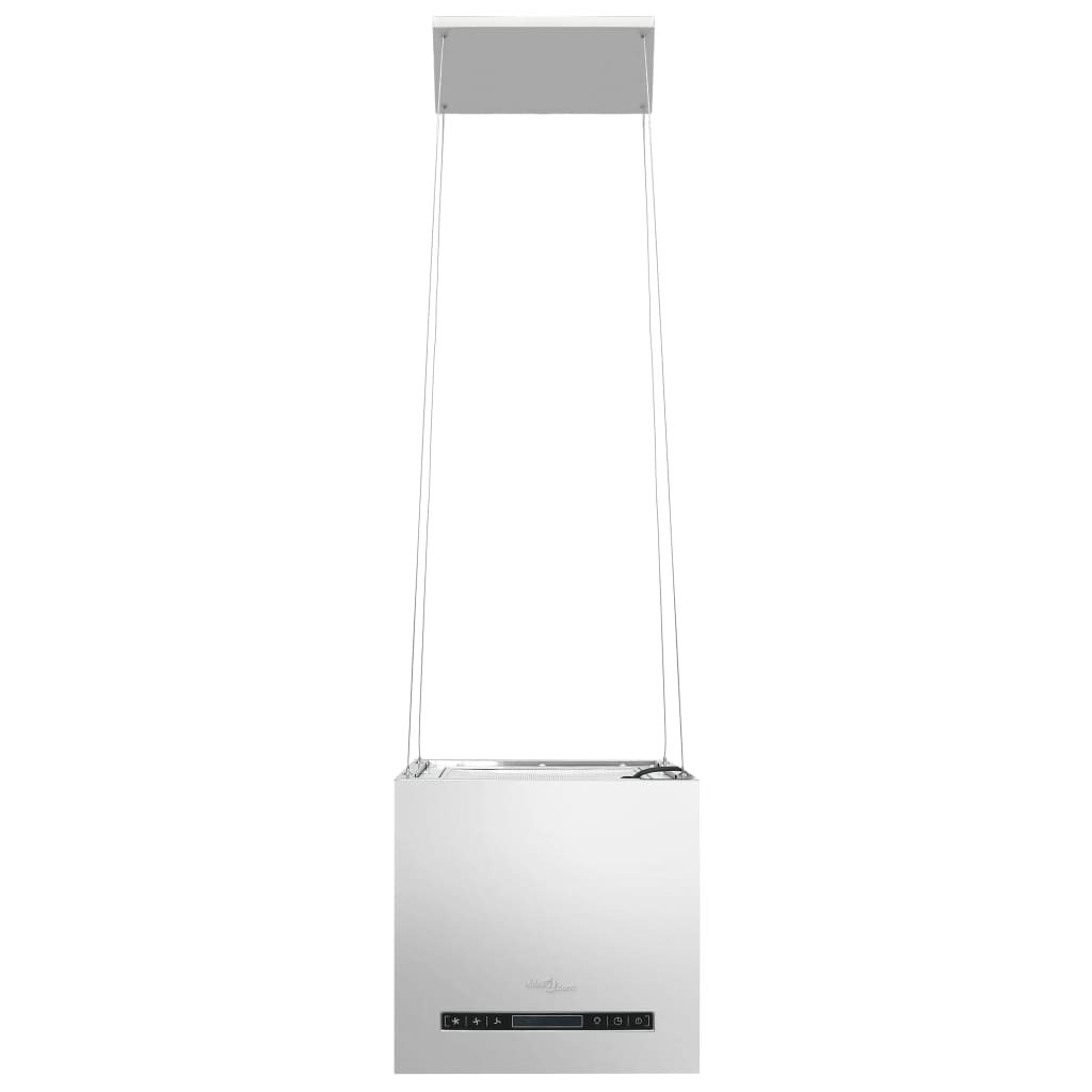 Island hood with LCD touch sensor 37 cm stainless steel