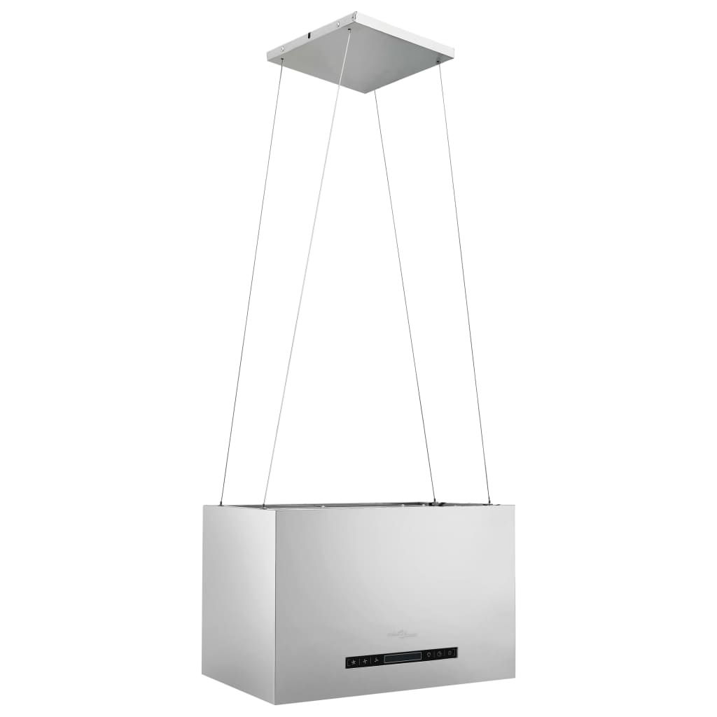 Island hood with LCD touch sensor 55 cm stainless steel