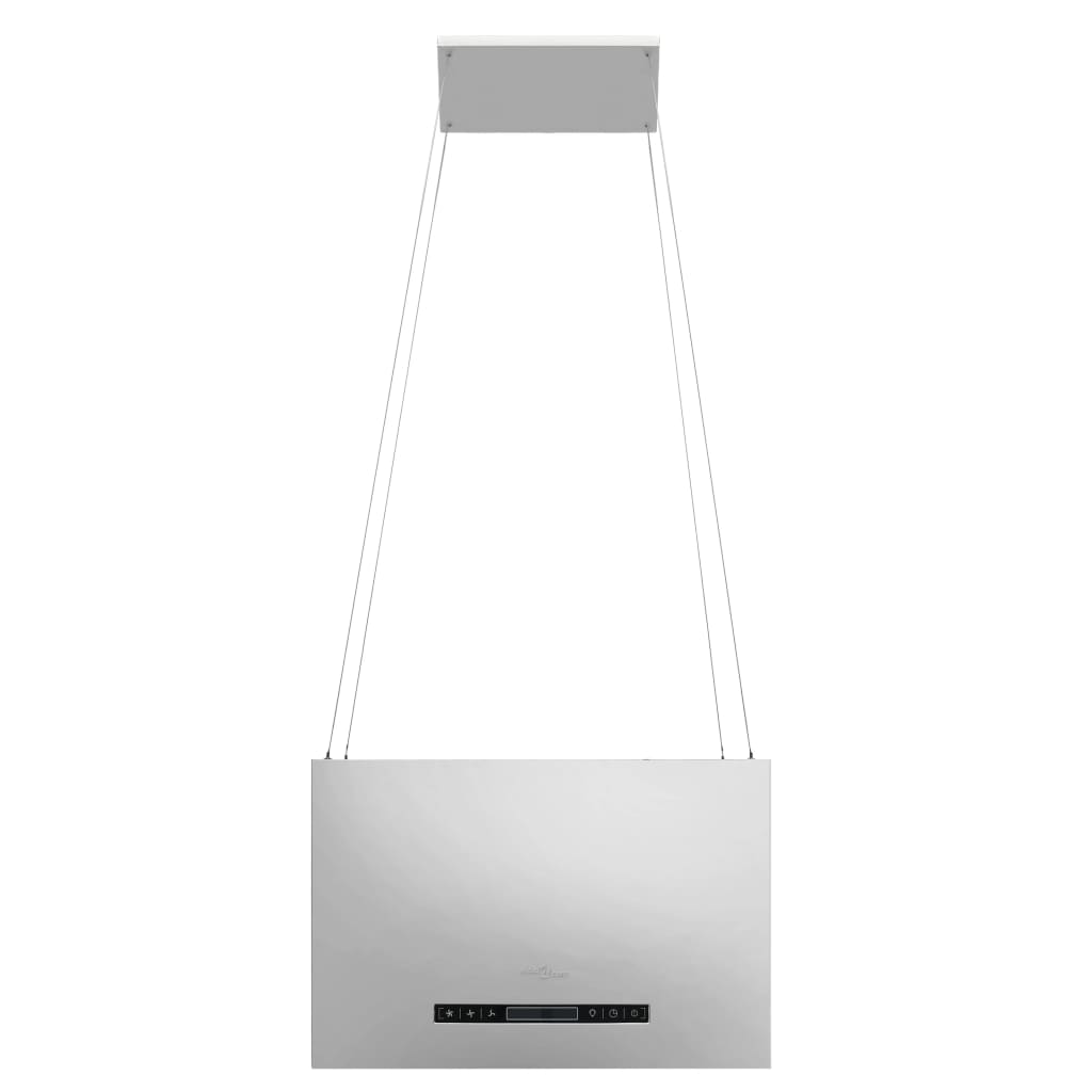 Island hood with LCD touch sensor 55 cm stainless steel