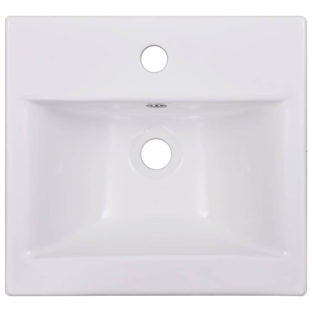 Built-in sink, white, 42 x 39 x 18 cm, ceramic