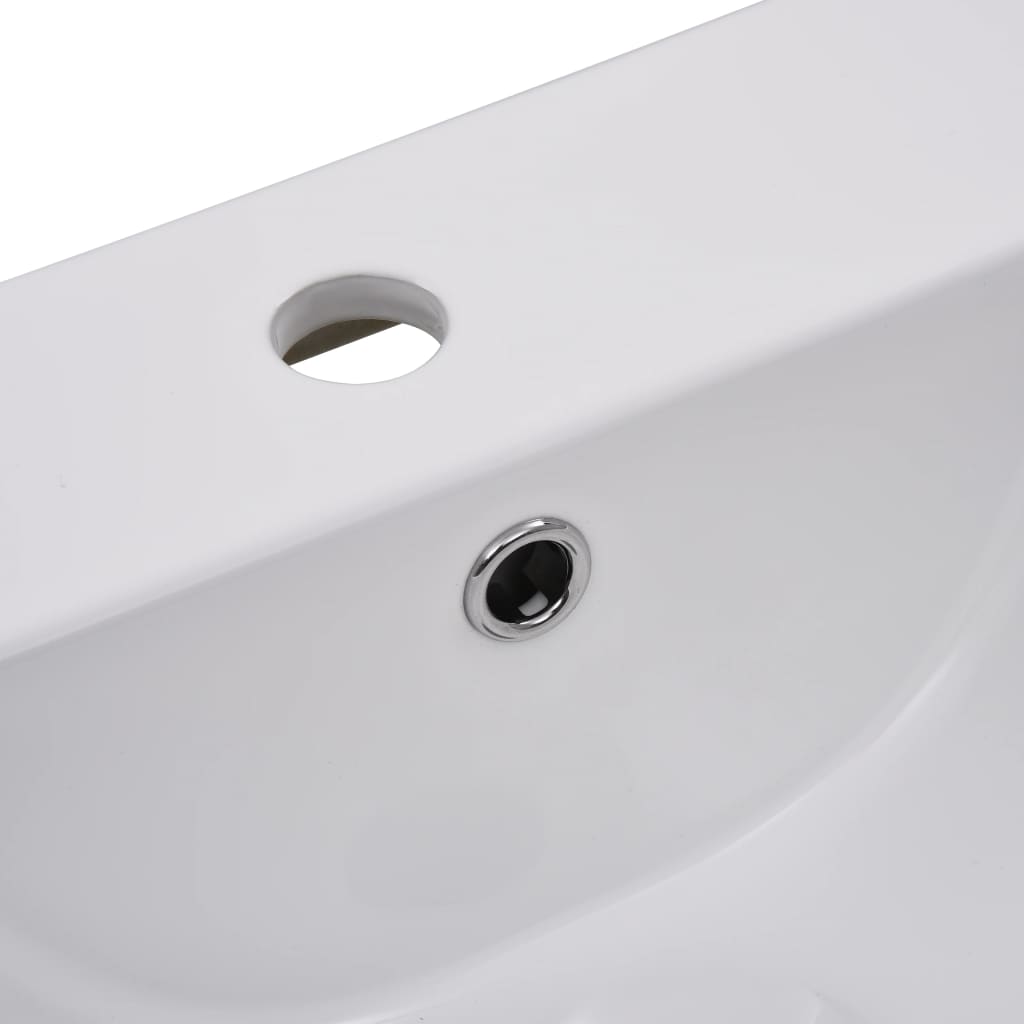 Built-in sink, white, 42 x 39 x 18 cm, ceramic