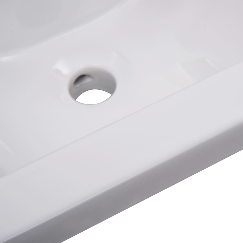 Built-in sink, white, 42 x 39 x 18 cm, ceramic