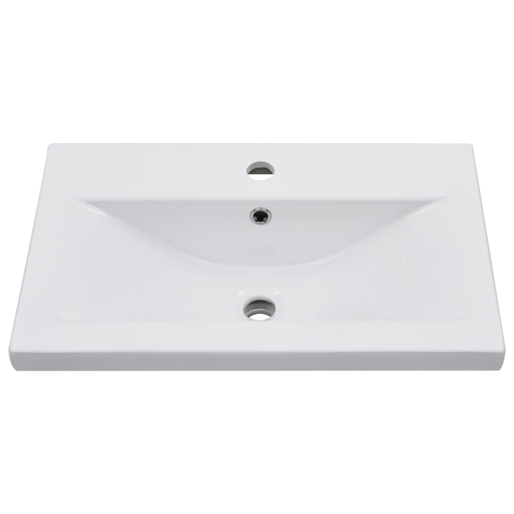 Built-in sink, white, 61 x 39.5 x 18.5 cm, ceramic