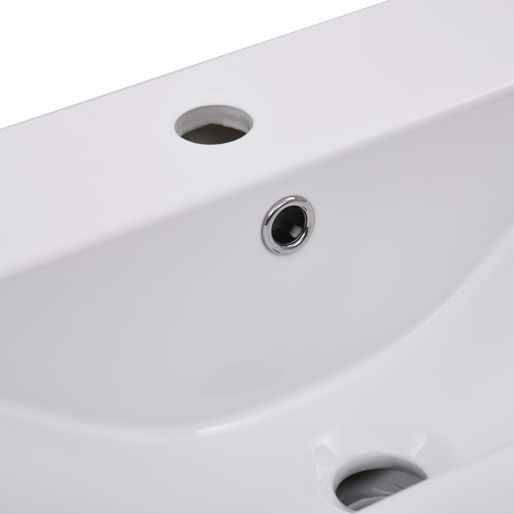 Built-in sink, white, 61 x 39.5 x 18.5 cm, ceramic