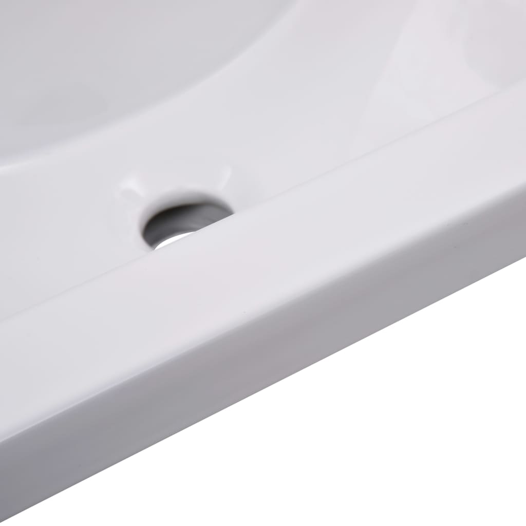 Built-in sink, white, 61 x 39.5 x 18.5 cm, ceramic