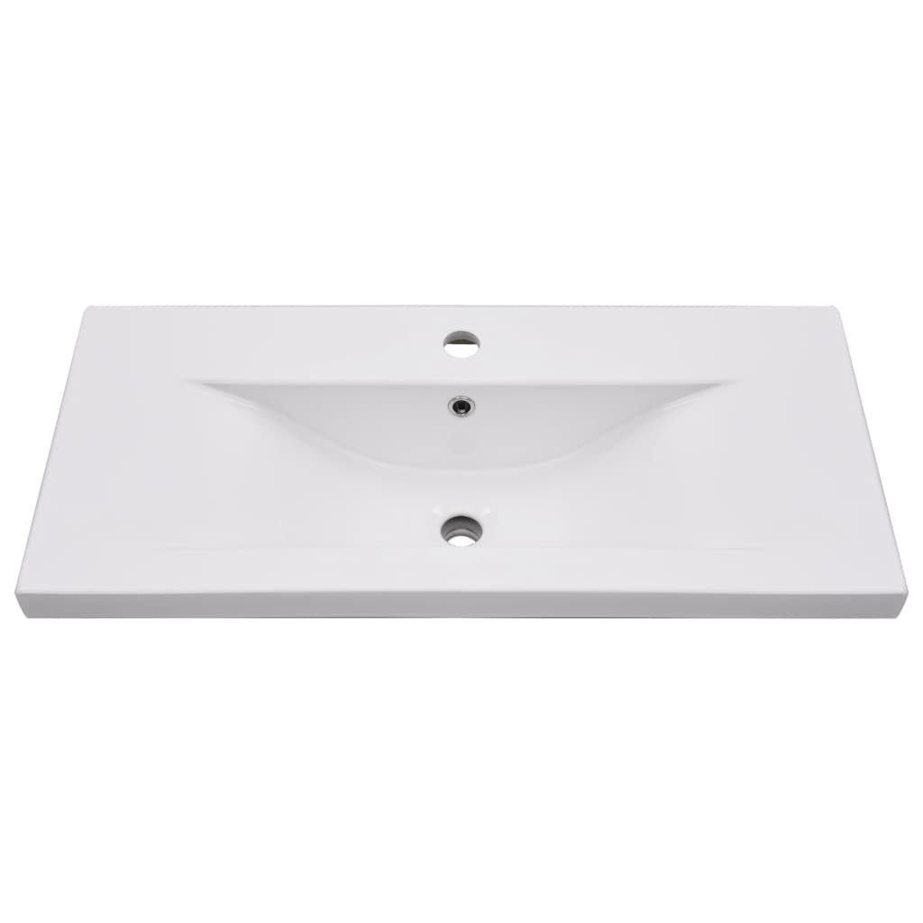 Built-in sink, white, 81 x 39.5 x 18.5 cm, ceramic