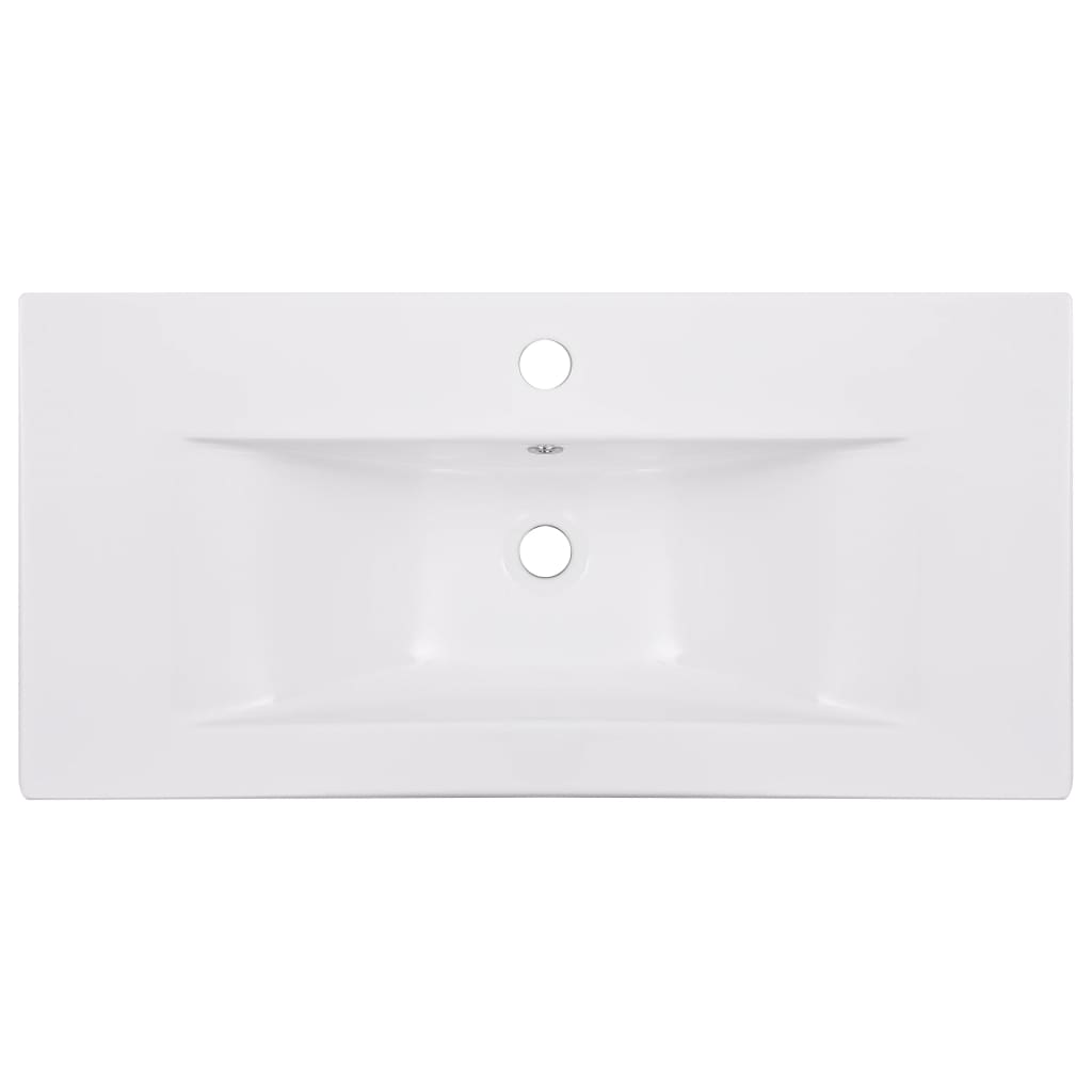 Built-in sink, white, 81 x 39.5 x 18.5 cm, ceramic