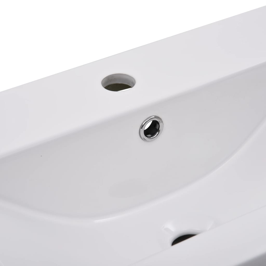 Built-in sink, white, 81 x 39.5 x 18.5 cm, ceramic