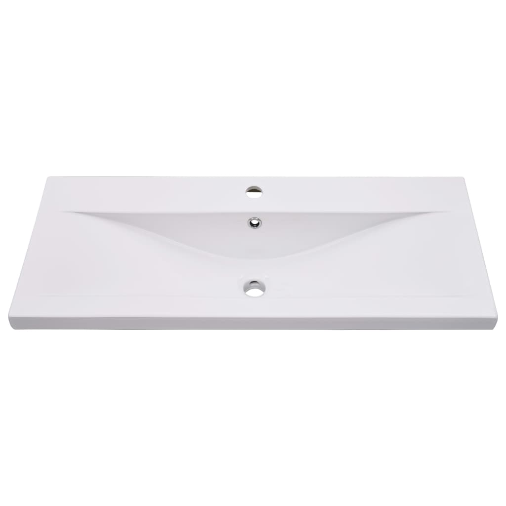 Built-in sink, white, 91 x 39.5 x 18.5 cm, ceramic