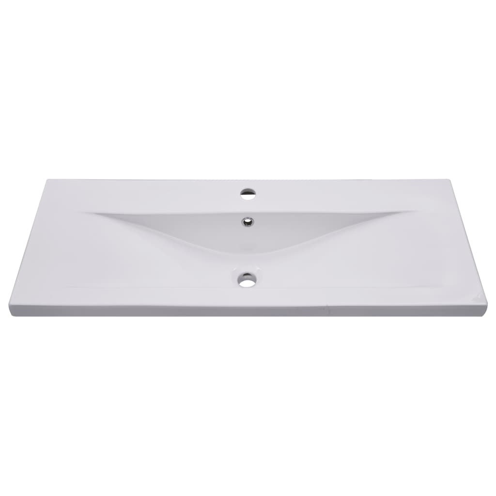 Built-in sink, white, 101 x 39.5 x 18.5 cm, ceramic