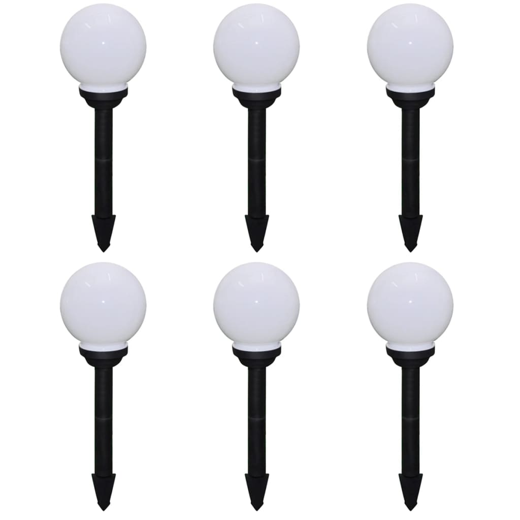 Outdoor LED path lights 6 pcs. 20 cm, with ground stake