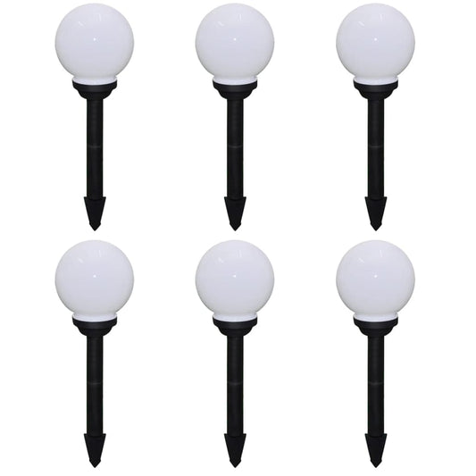 Outdoor LED path lights 6 pcs. 20 cm, with ground stake