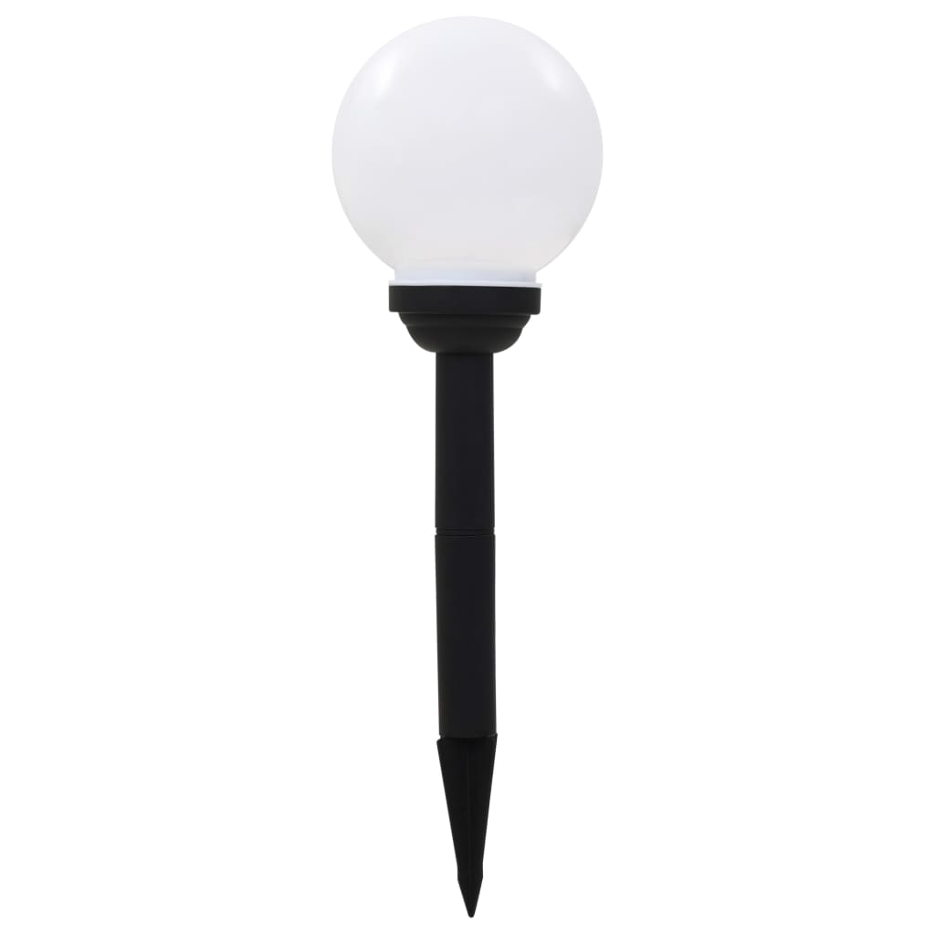 Solar outdoor lights, 6 pcs., 20 cm, RGB, spherical, LED