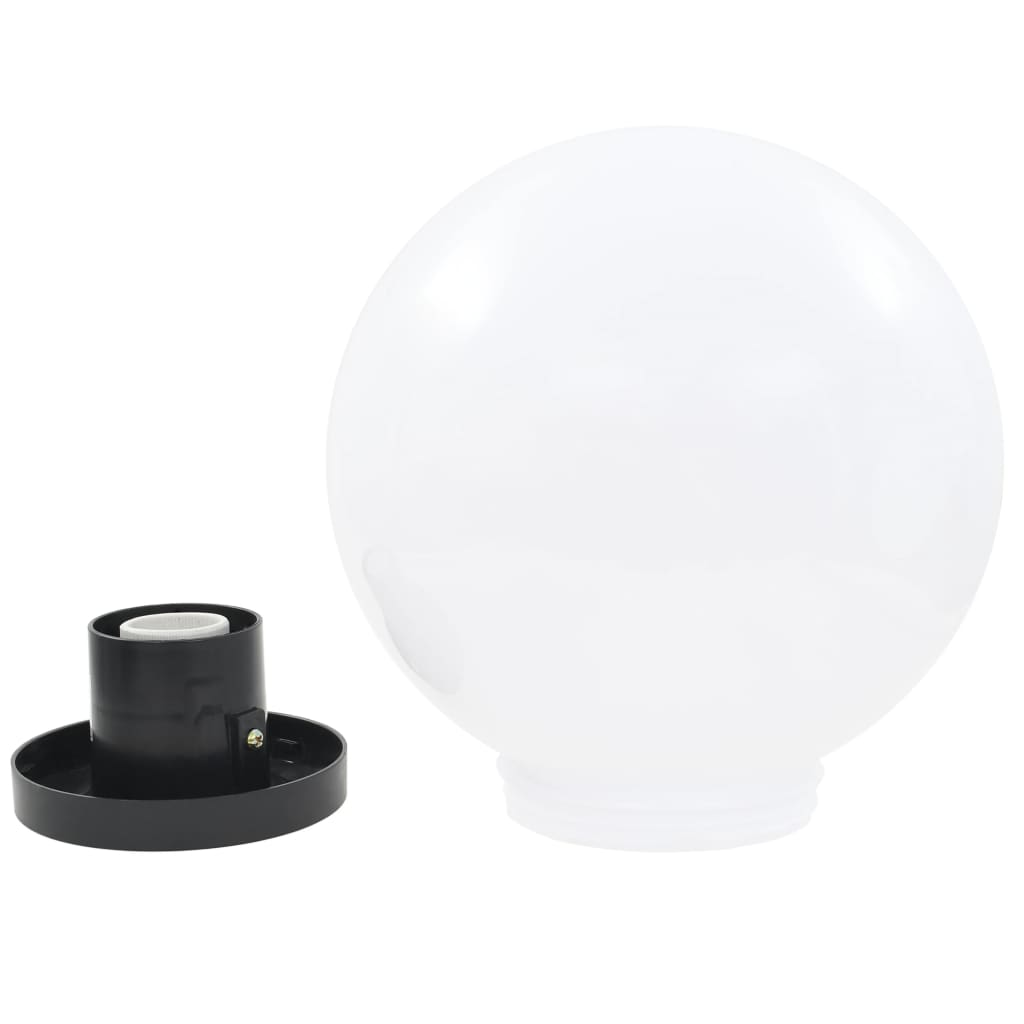 LED globe lamps, 4 pcs., 25 cm, PMMA, spherical