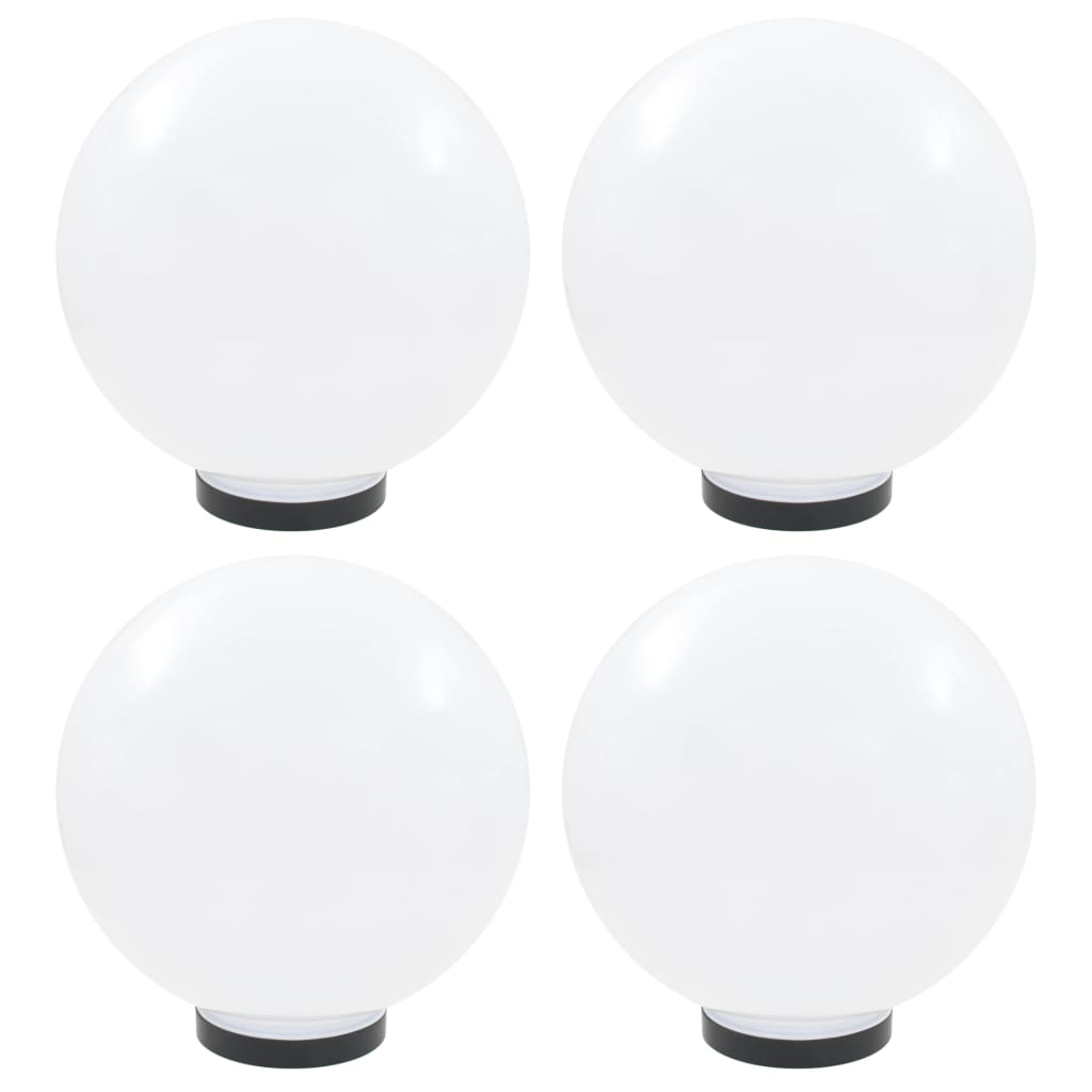 LED globe lamps, 4 pcs., 30 cm, PMMA, spherical