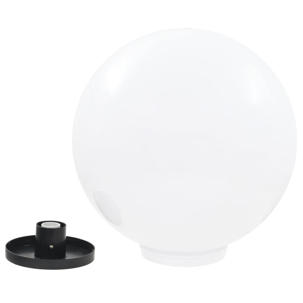 LED globe lamps, 2 pcs., 50 cm, PMMA, spherical