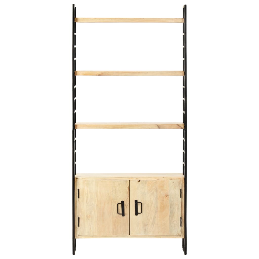 4-tier bookcase 80x30x180 cm solid mango wood