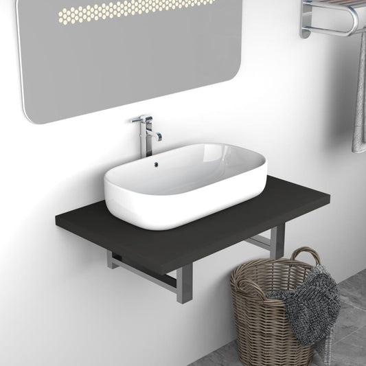 Bathroom furniture, gray, 60 x 40 x 16.3 cm