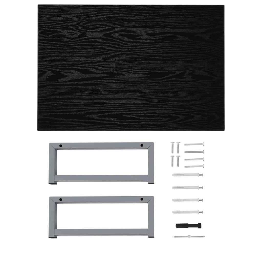 Bathroom furniture, black, 60 x 40 x 16.3 cm