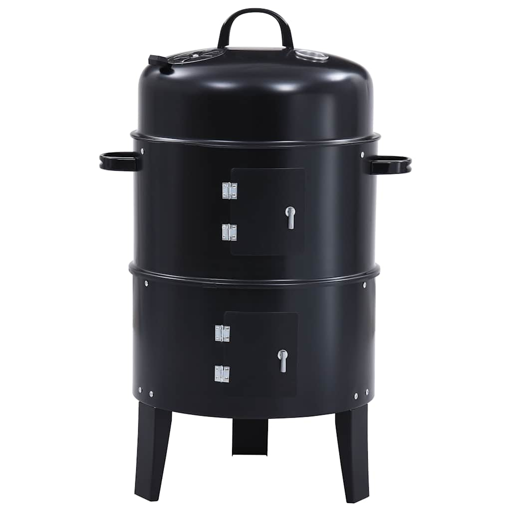 Charcoal grill with 3-in-1 smoker, 40 x 80 cm