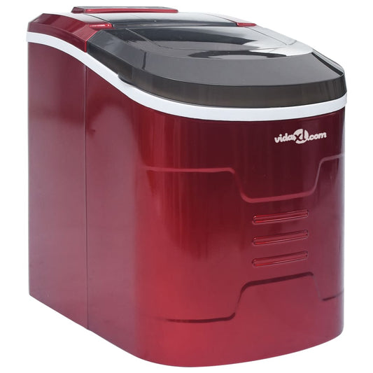 Ice cube maker, red, 2.4 L, 15 kg/24 h