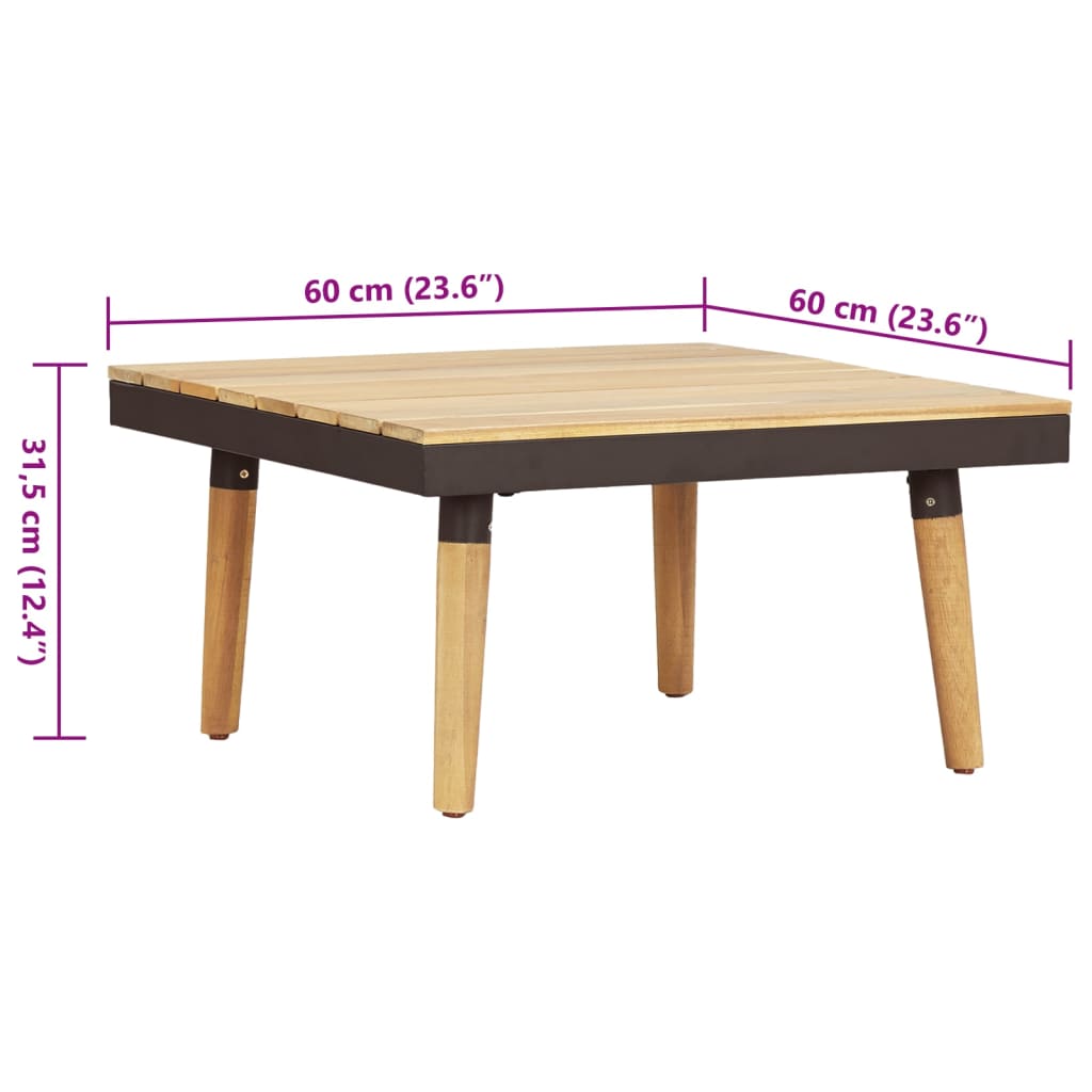 8-seater garden furniture set with cushions, solid acacia wood