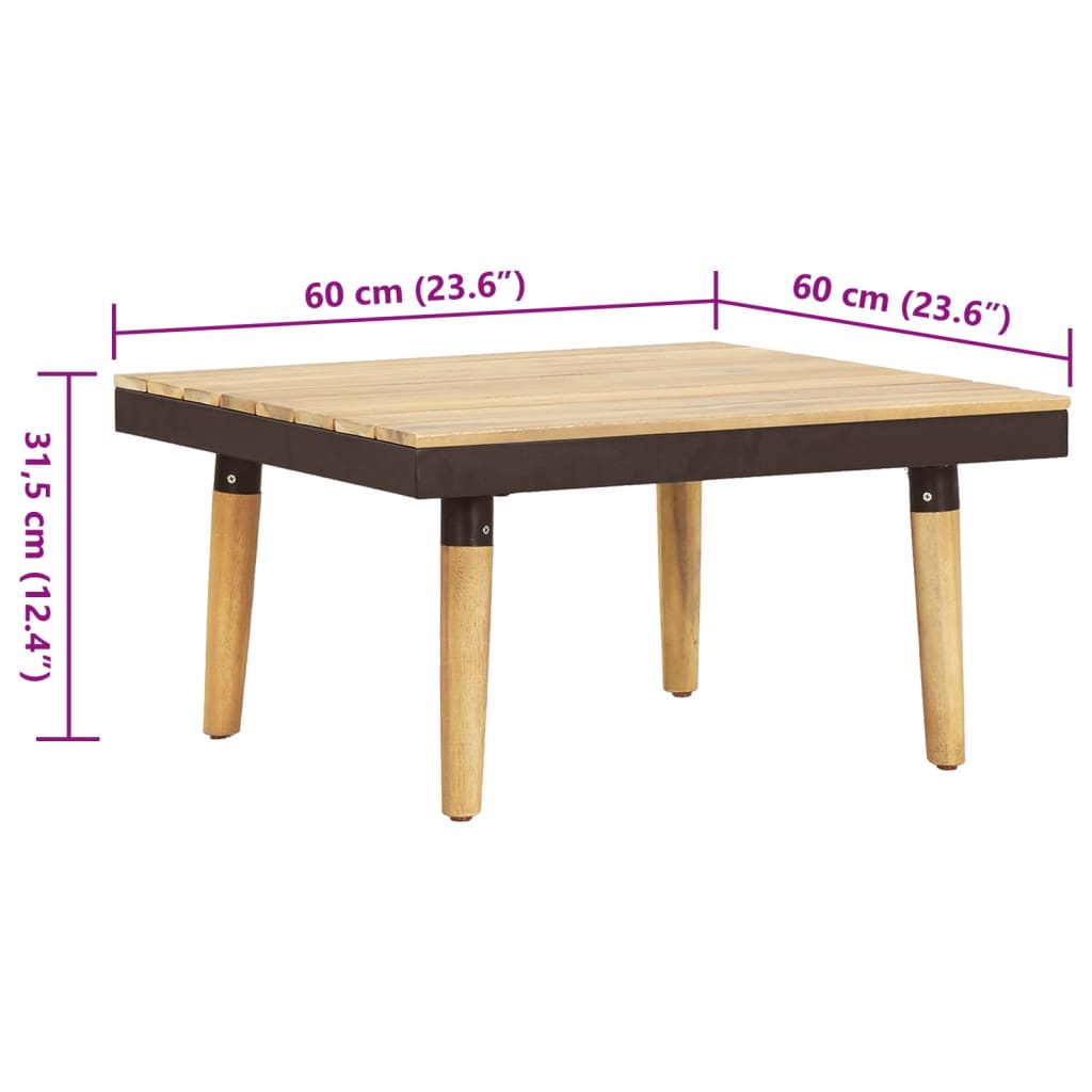 Set mobilier de grădină 8 locuri cu perne lemn masiv de acacia