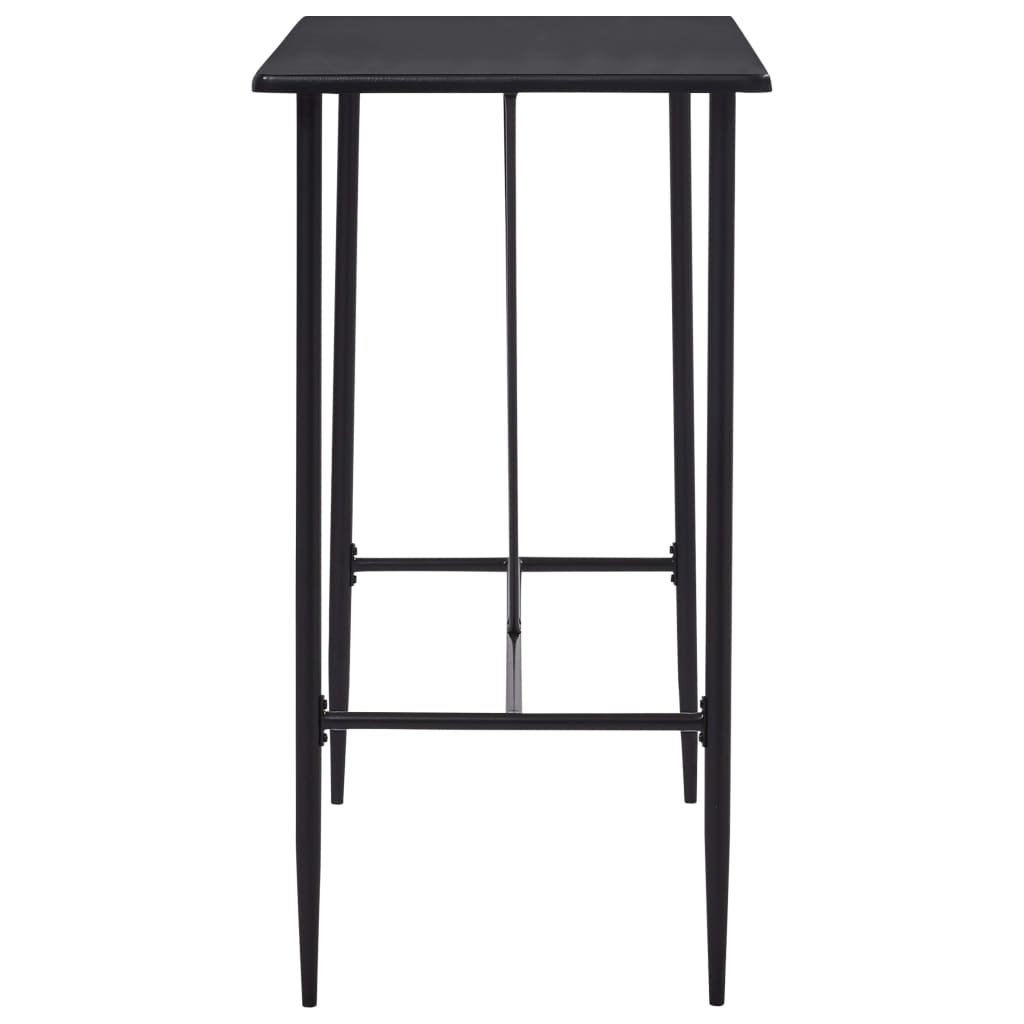 Bar table, black, 120 x 60 x 110 cm, MDF