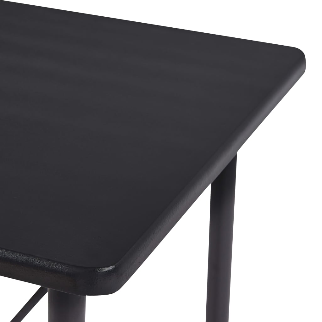 Bar table, black, 120 x 60 x 110 cm, MDF