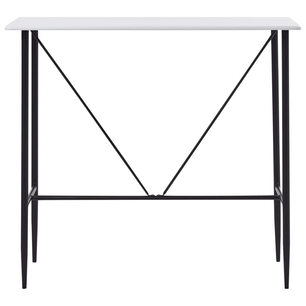 Bar table, white, 120 x 60 x 110 cm, MDF