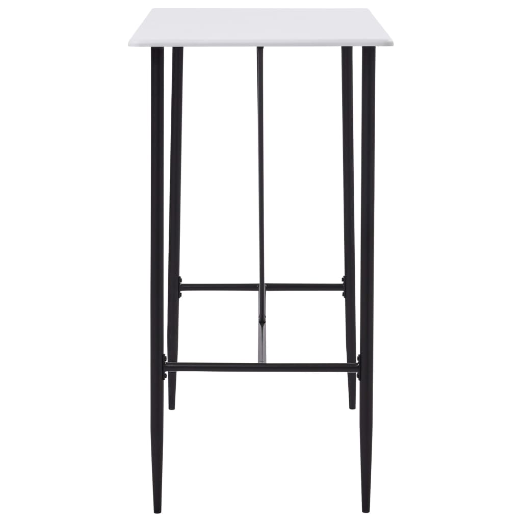 Bar table, white, 120 x 60 x 110 cm, MDF