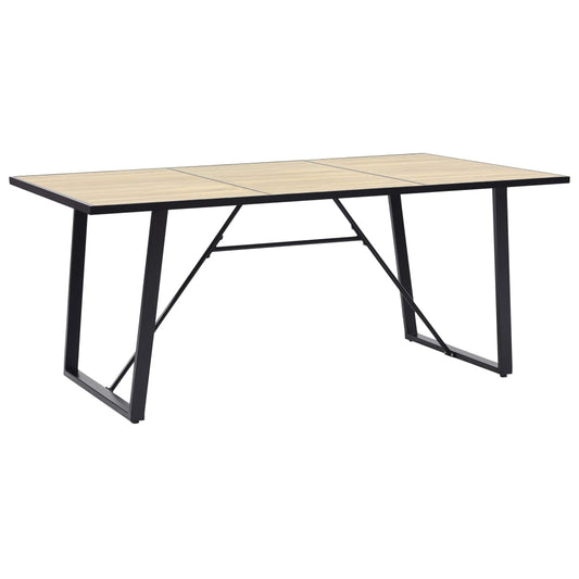 Kitchen table, oak, 200 x 100 x 75 cm, MDF