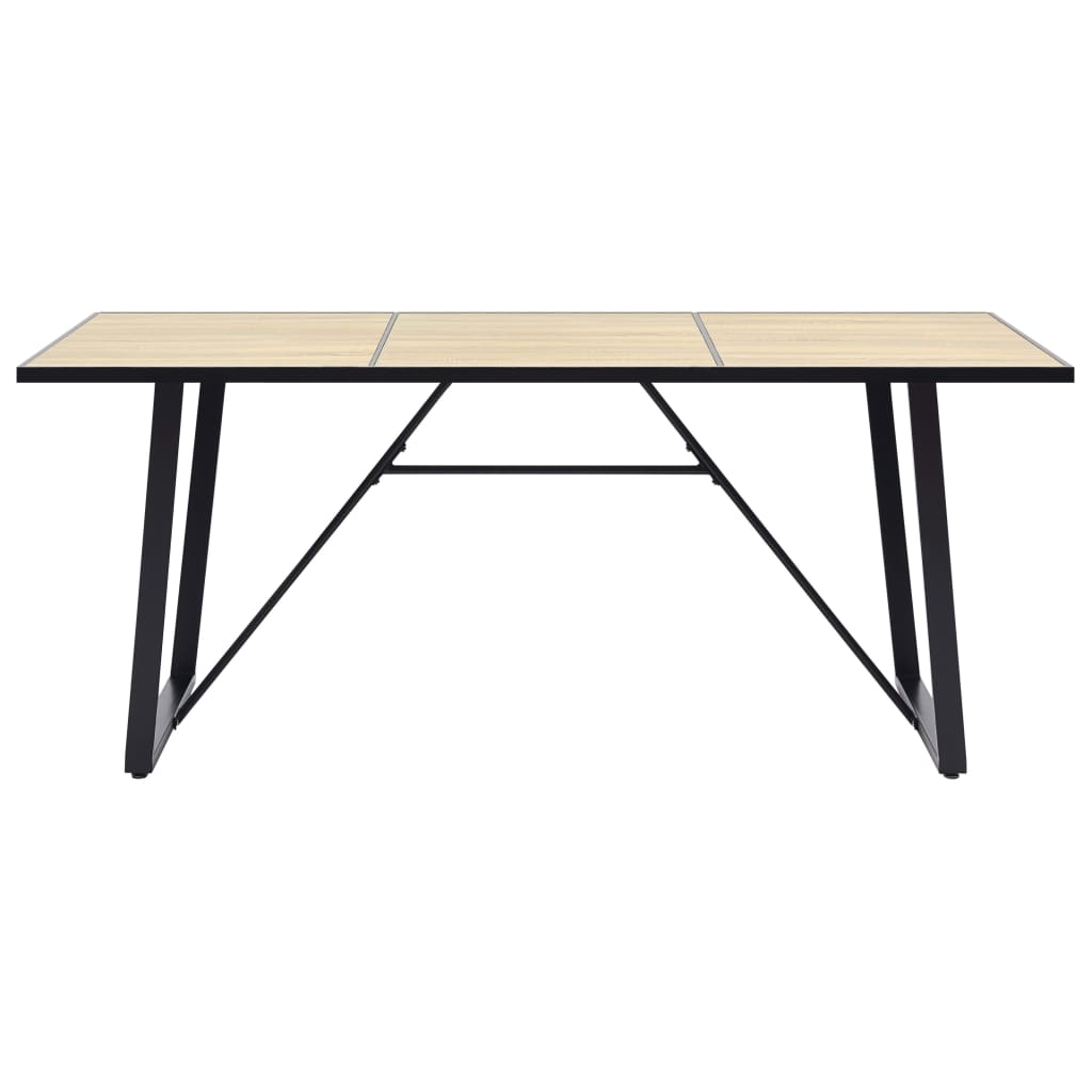 Kitchen table, oak, 200 x 100 x 75 cm, MDF