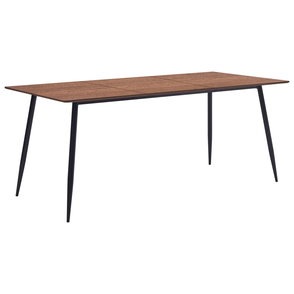 Kitchen table, brown, 180 x 90 x 75 cm, MDF