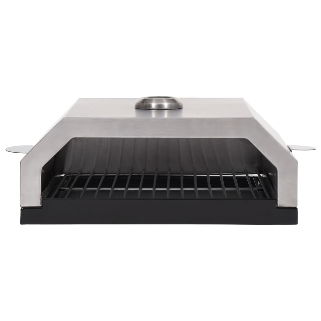 Pizza oven with ceramic stone for gas, charcoal grill