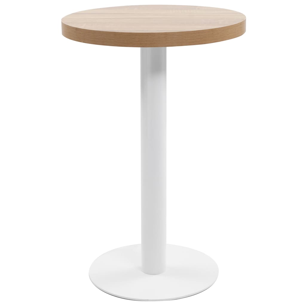 Bistro table, light brown, 50 cm, MDF