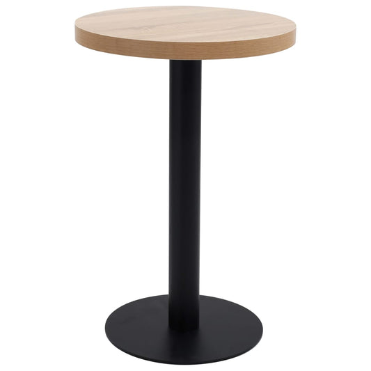 Bistro table, light brown, 50 cm, MDF