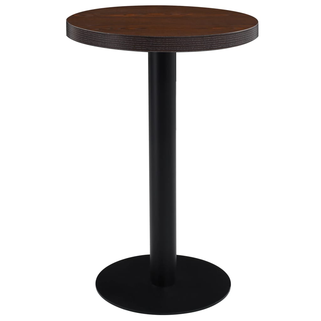 Bistro table, dark brown, 50 cm, MDF