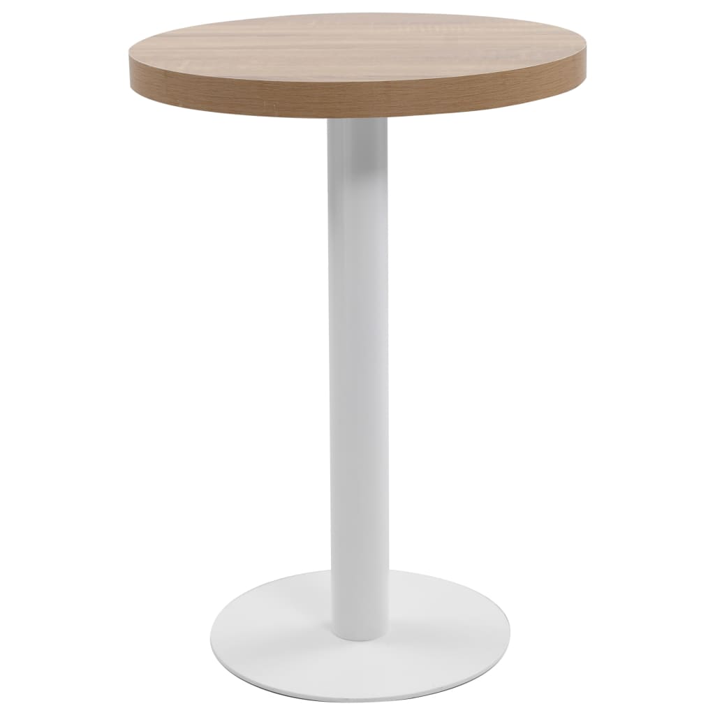 Bistro table, light brown, 60 cm, MDF