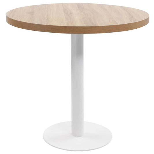 Bistro table, light brown, 80 cm, MDF