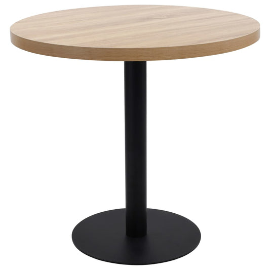 Bistro table, light brown, 80 cm, MDF