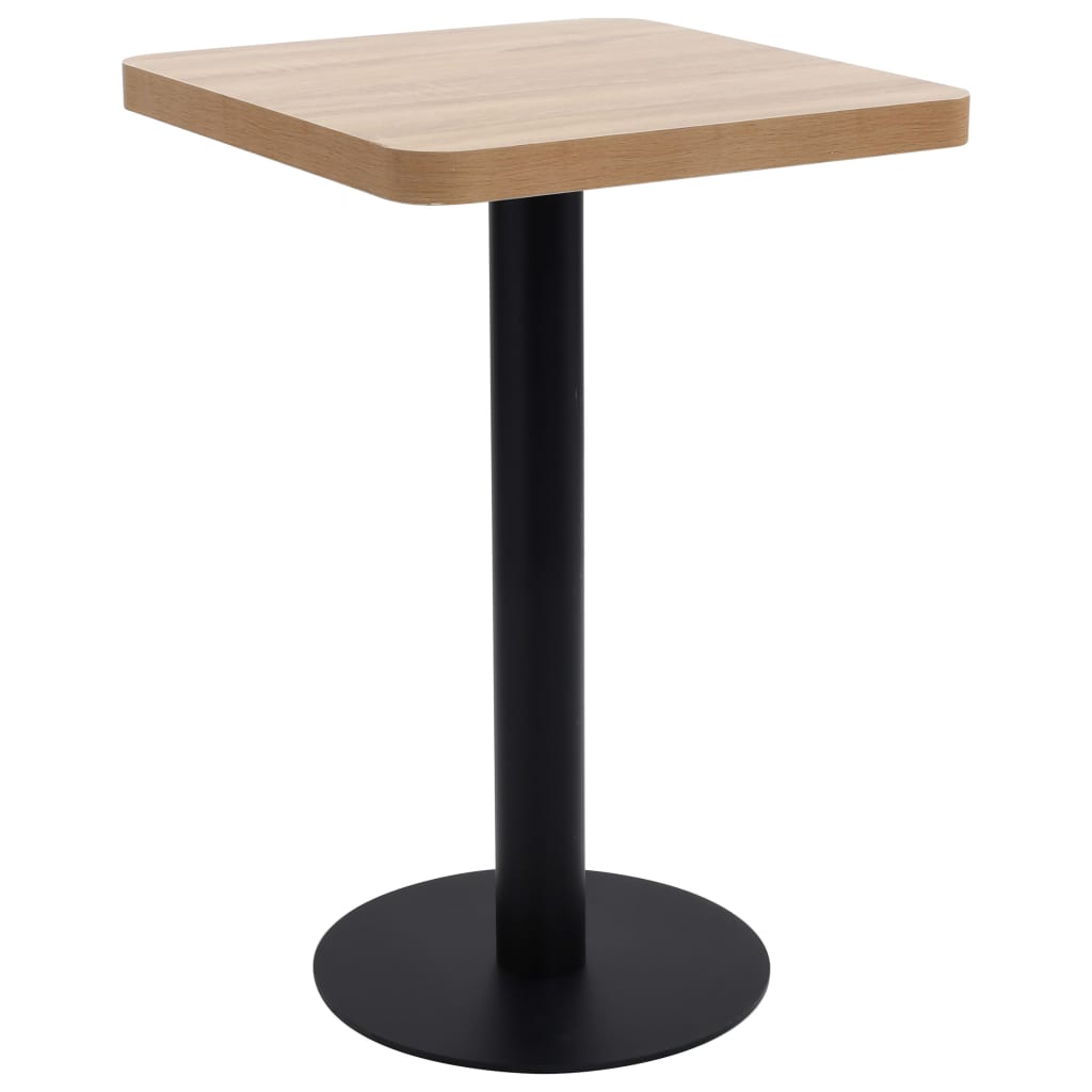 Bistro table, light brown, 50 x 50 cm, MDF