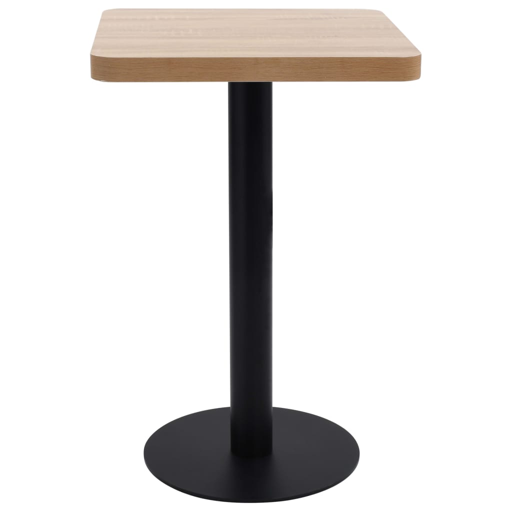 Bistro table, light brown, 50 x 50 cm, MDF