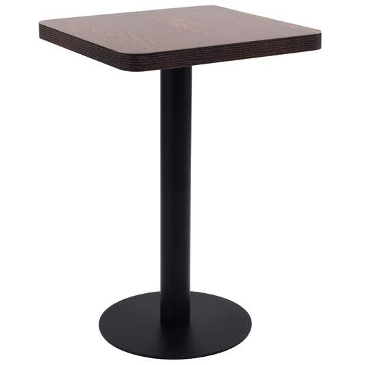 Bistro table, dark brown, 50 x 50 cm, MDF