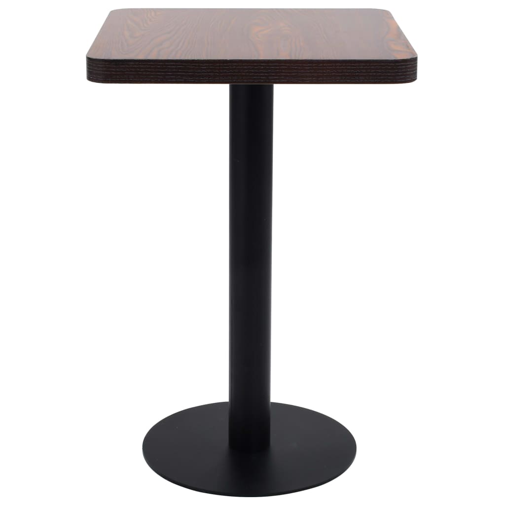 Bistro table, dark brown, 50 x 50 cm, MDF