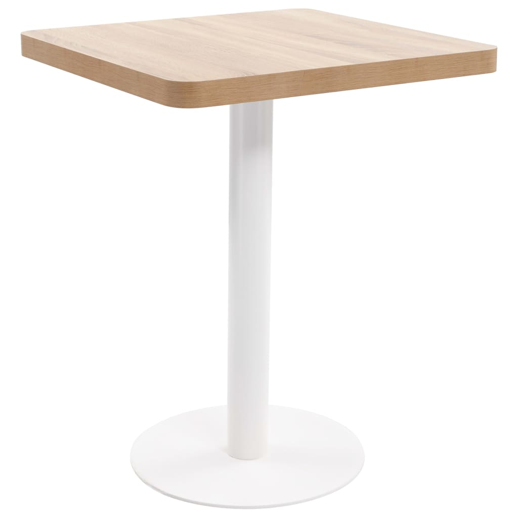 Bistro table, light brown, 60 x 60 cm, MDF